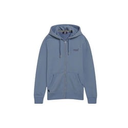 Sweat À Capuche Zippé Avec Logo Essentiel - Superdry - Homme - Bleu