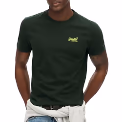 T-Shirt Essential Embroidered Coton Vert