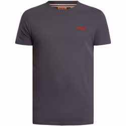 T-Shirt Essential Embroidered Coton Gris