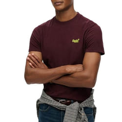 T-Shirt Essential Embroidered Coton Rouge