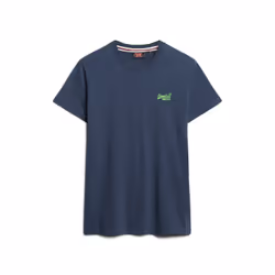 T-Shirt Essential Embroidered Coton Bleu