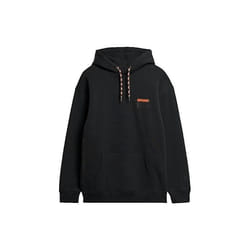 Sweatshirt Utility Loose Coton Noir