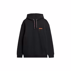 Sweatshirt Utility Loose Coton Noir