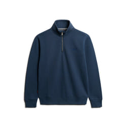 Pull Superdry Henley Homme Bleu