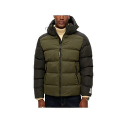 Veste Colour Block Polyester Vert
