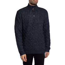 Pull col boutonné torsadé Superdry