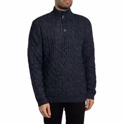 Pull col boutonné torsadé Superdry