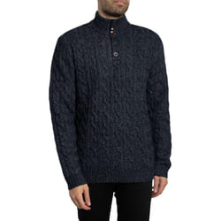 Pull col boutonné torsadé Superdry