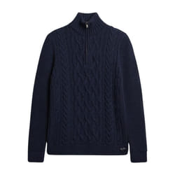 Superdry Jacob Cable Brei Half Rits Trui Homme