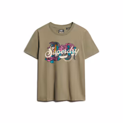 T-shirt décontracté femme Superdry Tattoo Script