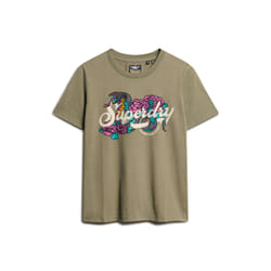 T-shirt décontracté femme Superdry Tattoo Script