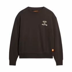 Sweatshirt Workwear Embroiderer Loose Coton Noir