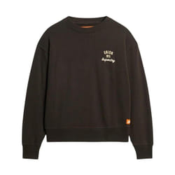 Sweatshirt Workwear Embroiderer Loose Coton Noir
