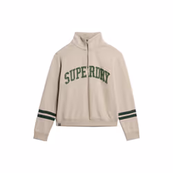 Sweatshirt à col zippé et motif appliqué femme Superdry Athletic Essentials