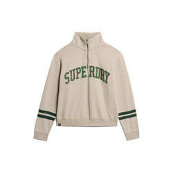 Sweatshirt à col zippé et motif appliqué femme Superdry Athletic Essentials