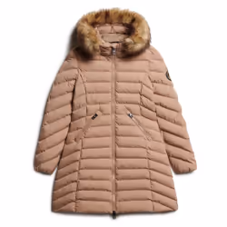 Doudoune mid femme Superdry Fuji Faux Fur