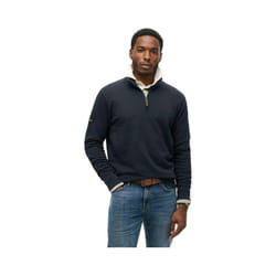 Pull Superdry Henley Core Homme Bleu - L