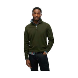 Pull  Utility Henley Coton Vert