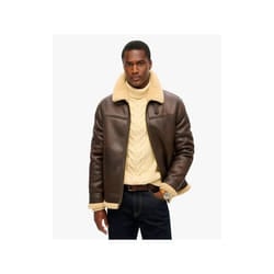 Blouson Superdry Homme Aviateur Marron Synthétique