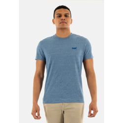 T-Shirt Essential Emb Coton Bleu