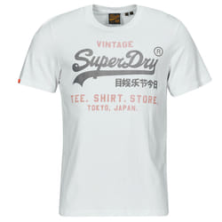 T shirt Superdry Heritage Homme Blanc