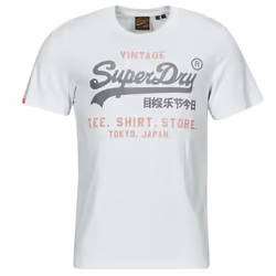 T shirt Superdry Heritage Homme Blanc