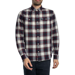 Chemise Merchant Check Lin Bleu