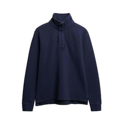 Sweatshirt Classic Pique Henley Coton Bleu