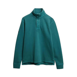 Sweatshirt Classic Pique Henley Coton Vert
