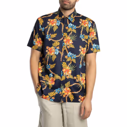 Chemise Hawaiian Coton Bleu