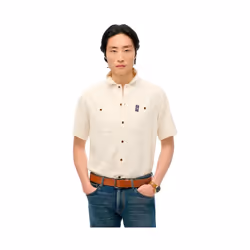 Chemise Superdry Merchant Homme Beige