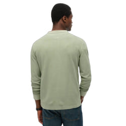 T-Shirt Lw Textured Grandad Coton Vert