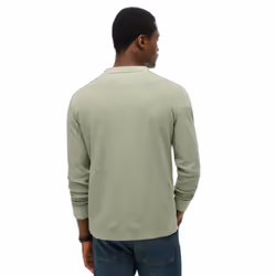 T-Shirt Lw Textured Grandad Coton Vert