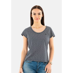 T-Shirt Scoop Neck Coton Bleu