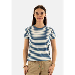 T-Shirt Essential Str Fitted Coton Bleu