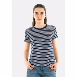 T-Shirt Essential Str Fitted Coton Bleu