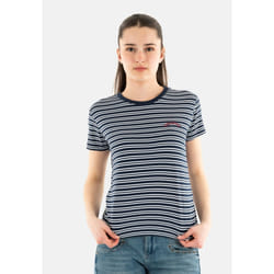 T-Shirt Essential Str Fitted Coton Bleu