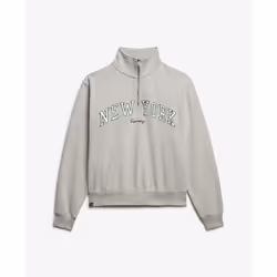 Sweatshirt 1/2 zip femme Superdry Athletic Ess Applique