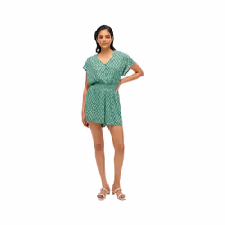 Combishort Superdry Romper Femme Vert