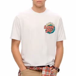 T-Shirt Narrative Loose Coton Blanc