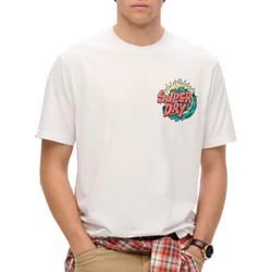 T-Shirt Narrative Loose Coton Blanc