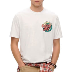 T-Shirt Narrative Loose Coton Blanc
