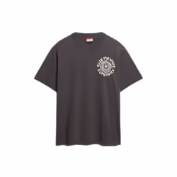 T-Shirt Narrative Loose Coton Noir