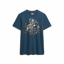T-Shirt Vl Tokyo Relaxed Coton Bleu