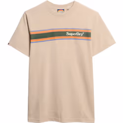 T-shirt décontracté à rayures avec logo Superdry Venue