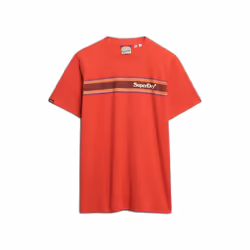 T-shirt décontracté à rayures avec logo Superdry Venue