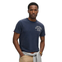 T-Shirt Vintage Athletic Coton Noir