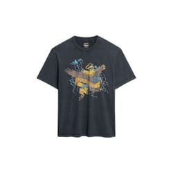 T-Shirt Biker Rock Loose Coton Noir