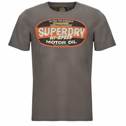 T-Shirt Gasoline Relaxed Coton Marron