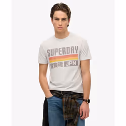 T-Shirt Japan Stripe Relaxed Coton Blanc